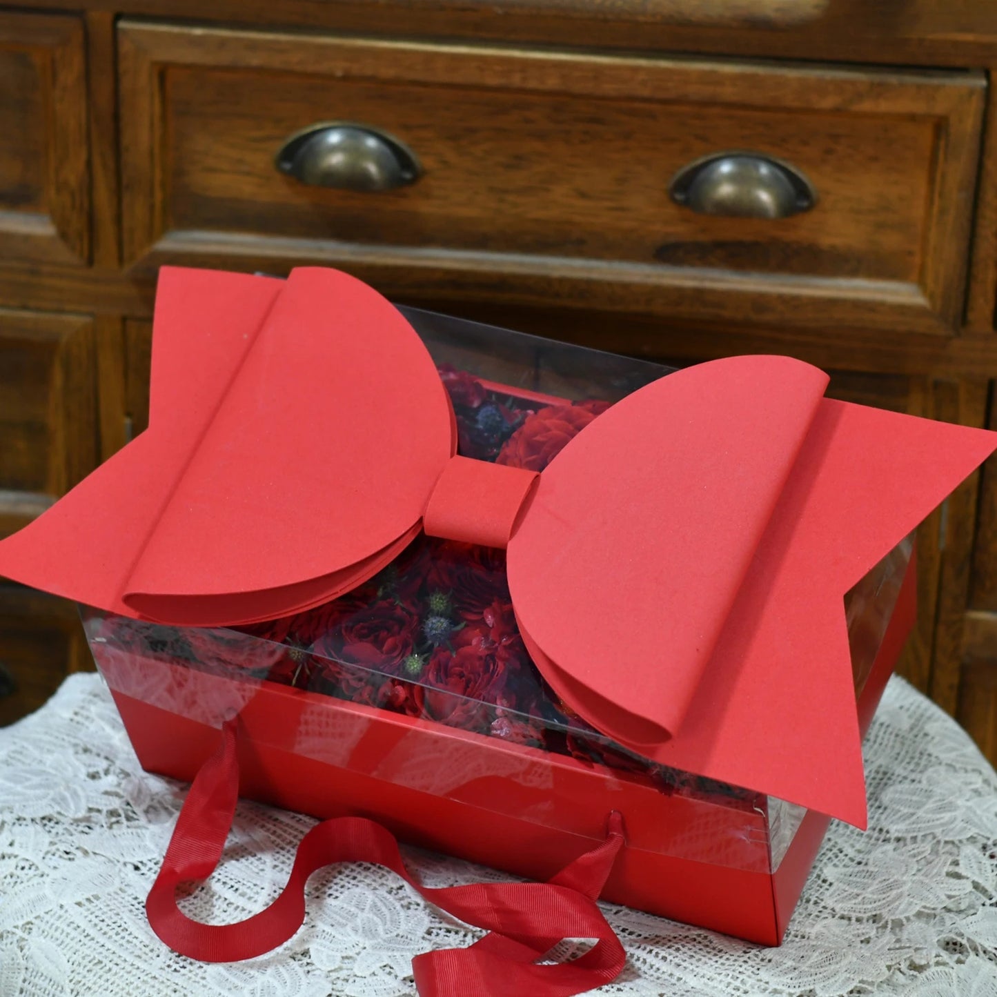 The Big Red Bow Gift Box