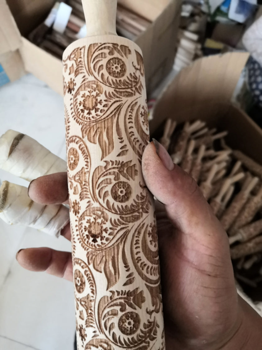 Christmas Baking: Embossed Rolling Pin-65 STYLES