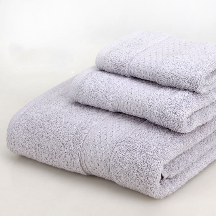 Towels: Bath Towel Set-3 Piece-Various Colors