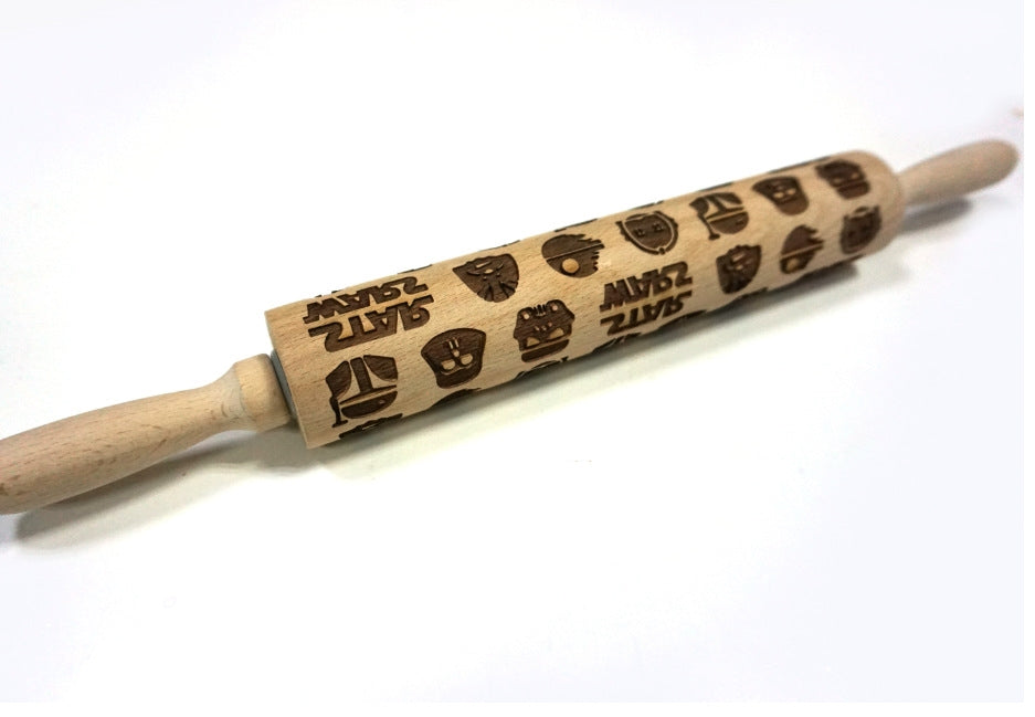 Christmas Baking: Embossed Rolling Pin-65 STYLES