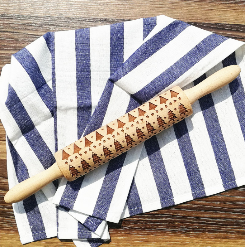 Christmas Baking: Embossed Rolling Pin-65 STYLES