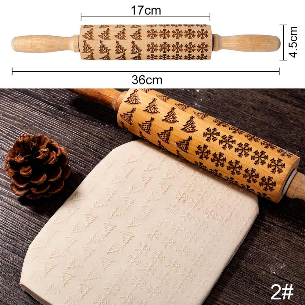 Christmas Baking: Embossed Rolling Pin-65 STYLES