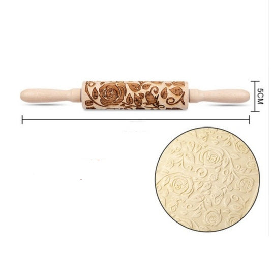 Christmas Baking: Embossed Rolling Pin-65 STYLES