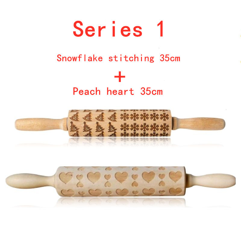 Christmas Baking: Embossed Rolling Pin-65 STYLES