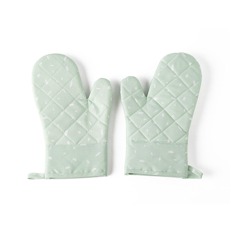 Oven Mitts: Pastel Pink Blue Green Oven Mitts