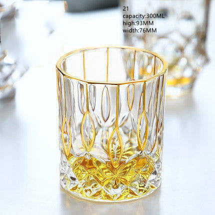 Gold Embellished European Crystal Glassware