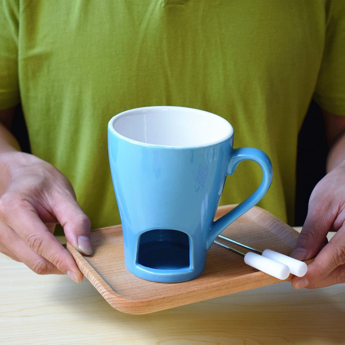 Kitchenware: Ceramic Pink & Blue Melter Mug
