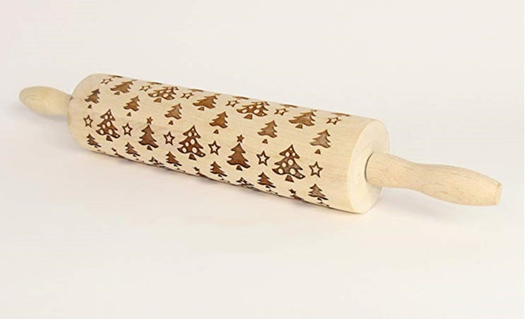 Christmas Baking: Embossed Rolling Pin-65 STYLES