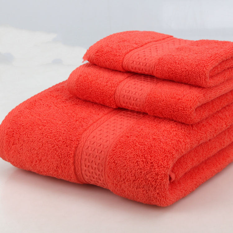 Towels: Bath Towel Set-3 Piece-Various Colors