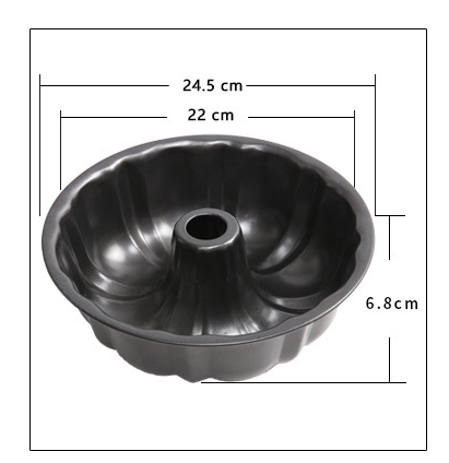 Fluted Carbon Steel Bundt Cake Pan