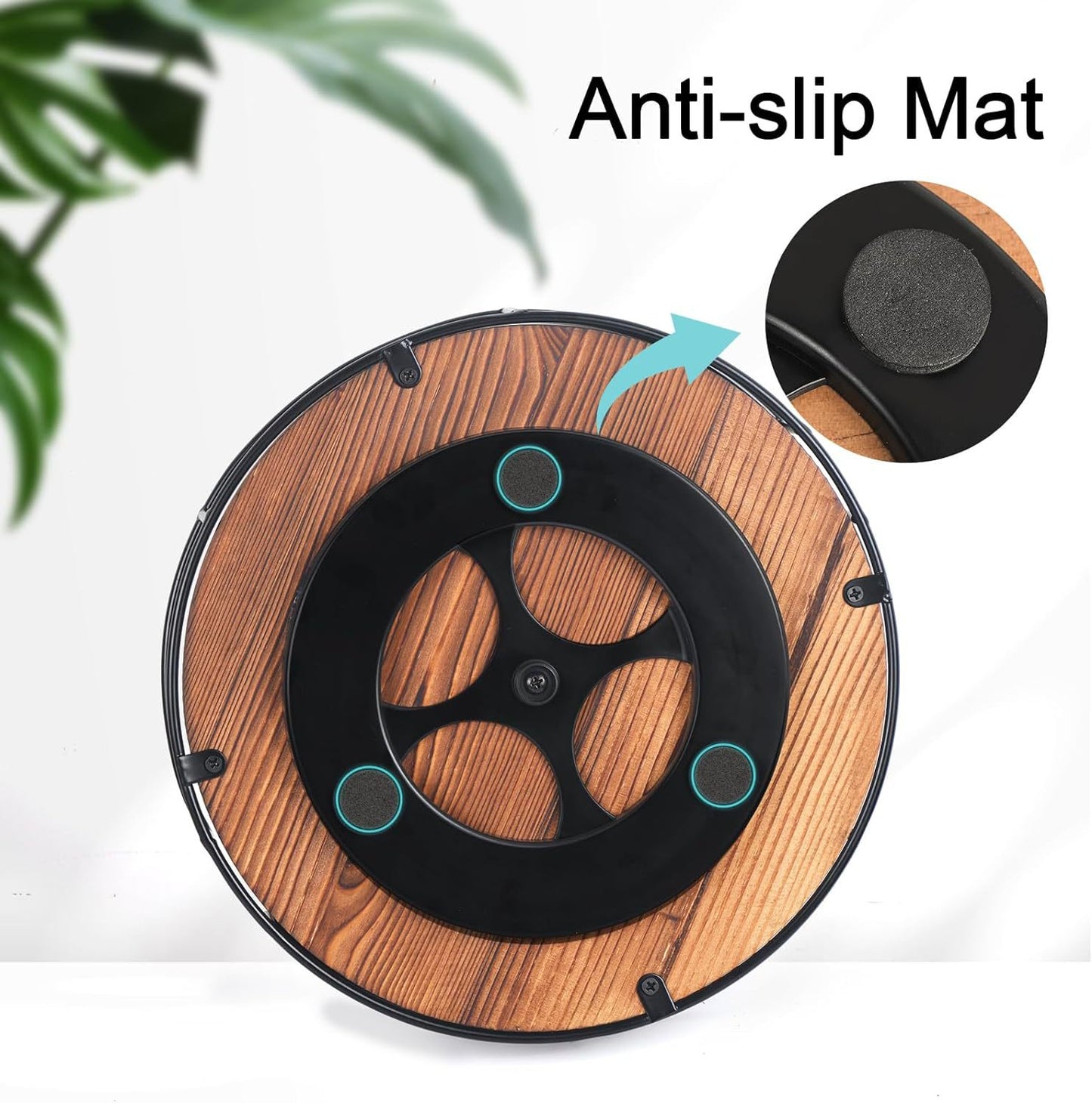 Rustic Wood & Metal Kitchen Turntable