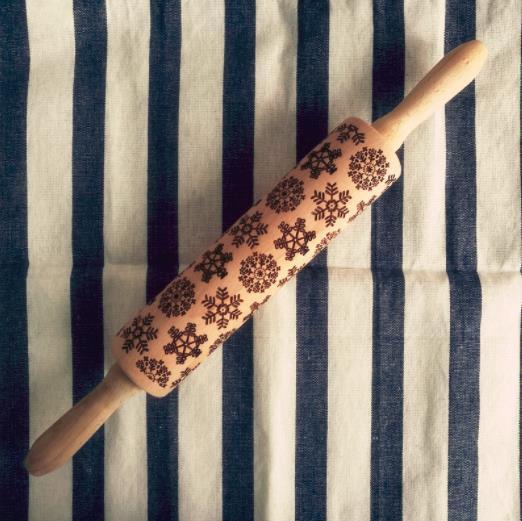 Christmas Baking: Embossed Rolling Pin-65 STYLES