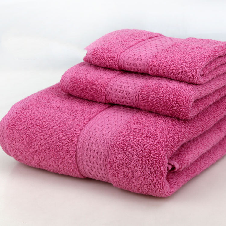Towels: Bath Towel Set-3 Piece-Various Colors