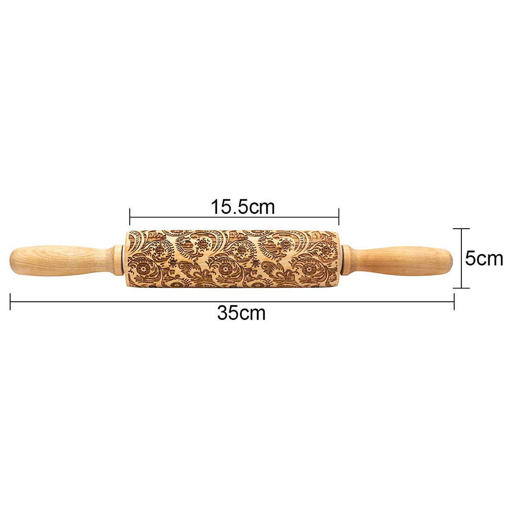 Christmas Baking: Embossed Rolling Pin-65 STYLES