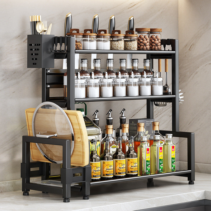Suzannah's Kitchen 2-Tier Carbon Steel Countertop Storage Rack Set