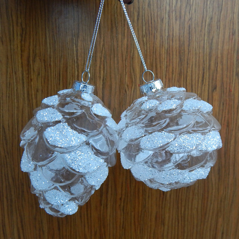Christmas Tree: Lighted Pine Cone Ornament