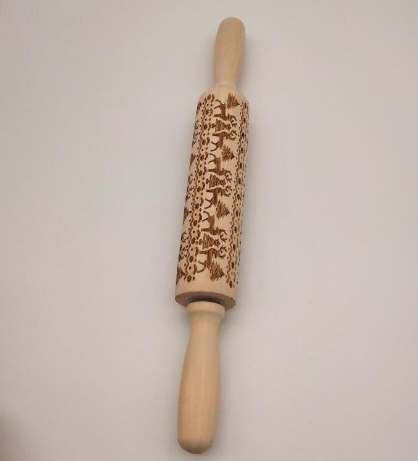 Christmas Baking: Embossed Rolling Pin-65 STYLES