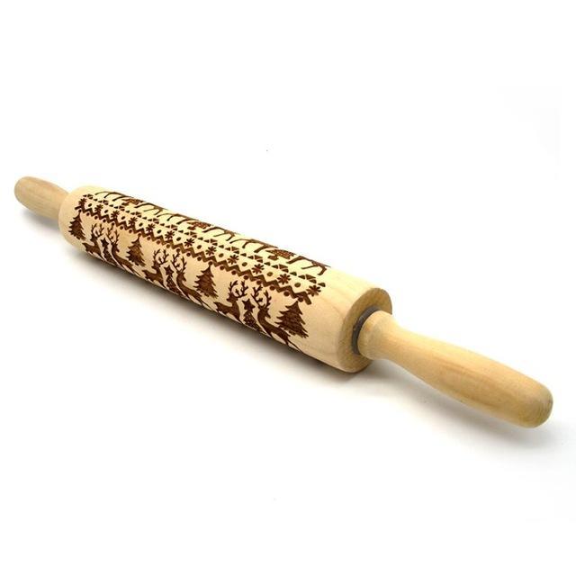 Christmas Baking: Embossed Rolling Pin-65 STYLES
