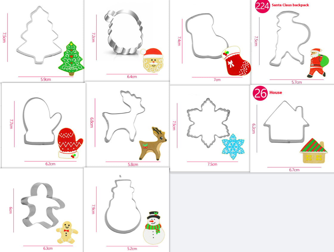 Assorted Stainless Steel Cookie Cutters