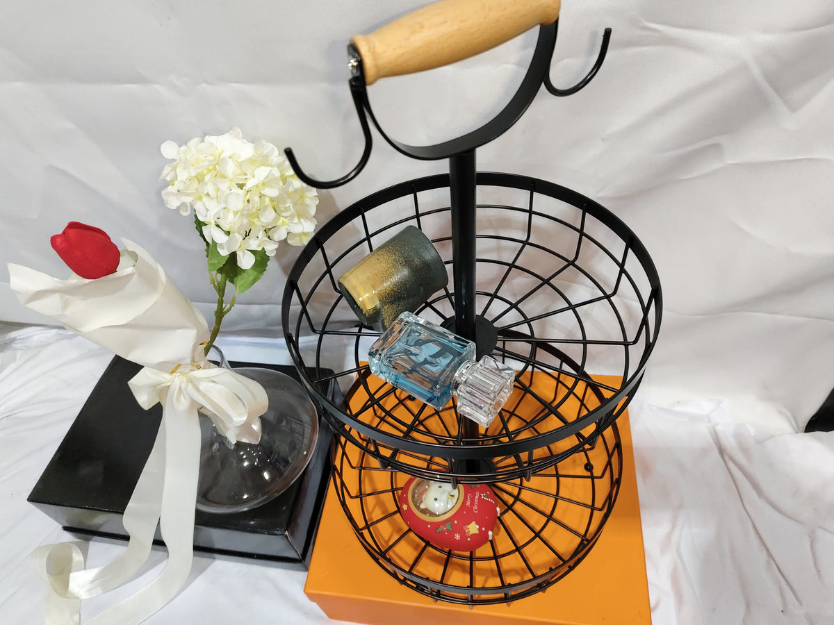Suzannah's Kitchen 2-Tier Fruit Basket with Banana Hook