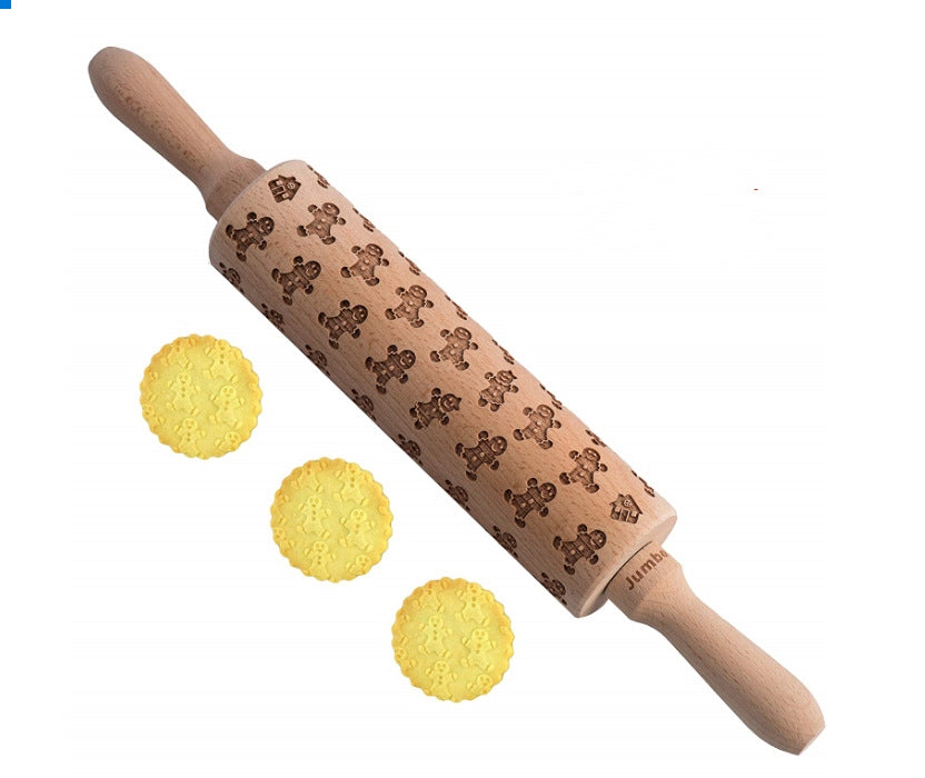 Christmas Baking: Embossed Rolling Pin-65 STYLES