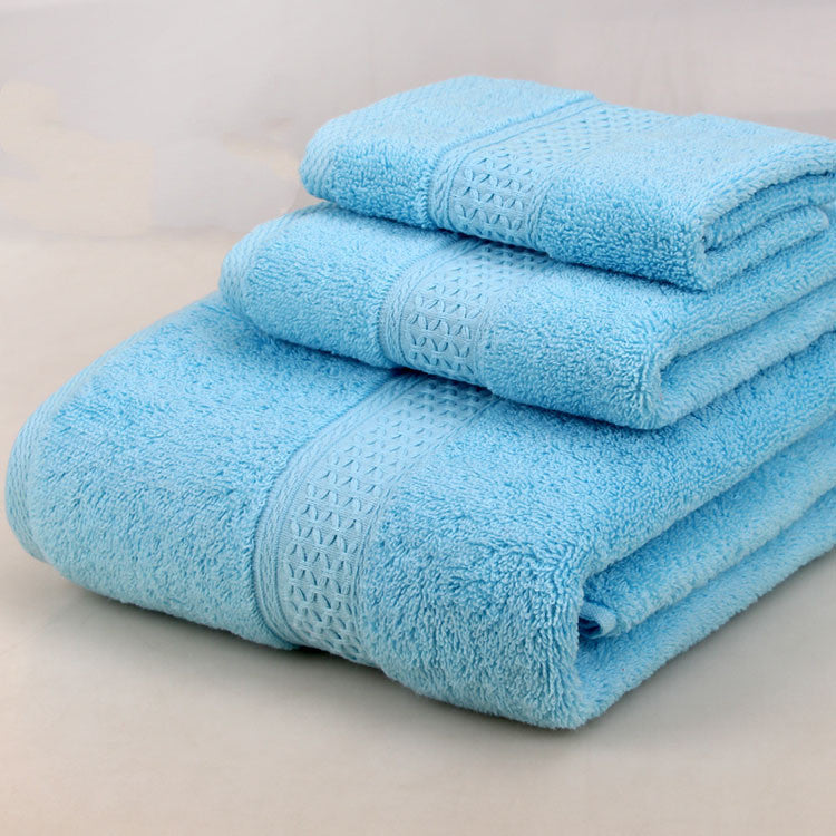 Towels: Bath Towel Set-3 Piece-Various Colors