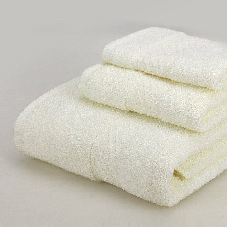 Towels: Bath Towel Set-3 Piece-Various Colors
