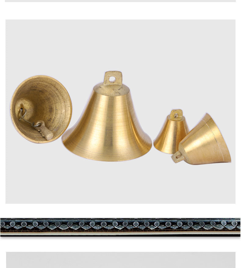 Pure Copper Wind Chimes Bell Pendant Horn Copper Bell Opening Ancient Pet Bell