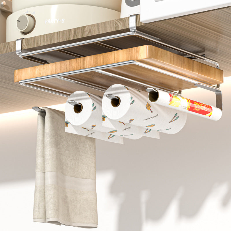 Suzannah's Kitchen Under-Shelf Cutting Board & Pot Lid Holder Rack
