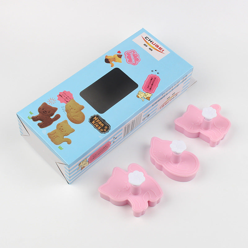Cartoon Cat Cookie Molds