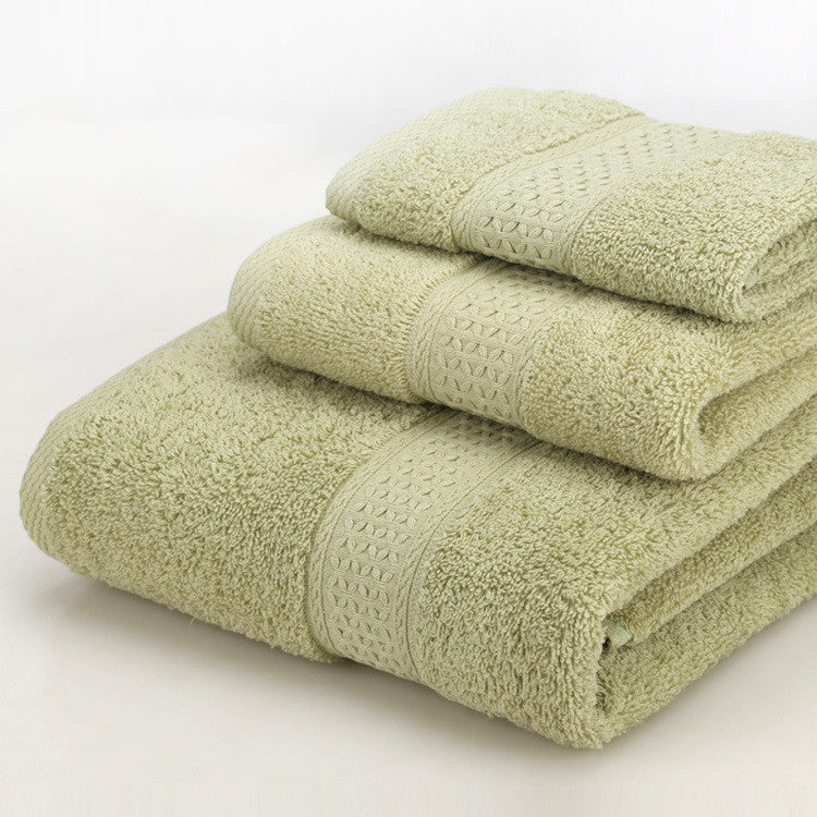 Towels: Bath Towel Set-3 Piece-Various Colors