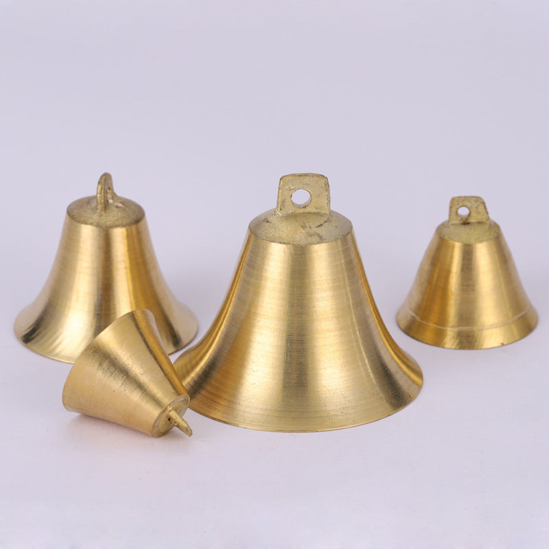 Pure Copper Wind Chimes Bell Pendant Horn Copper Bell Opening Ancient Pet Bell