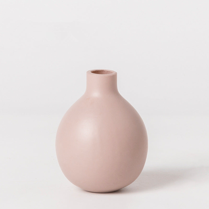 Wind frosted ceramic small vase