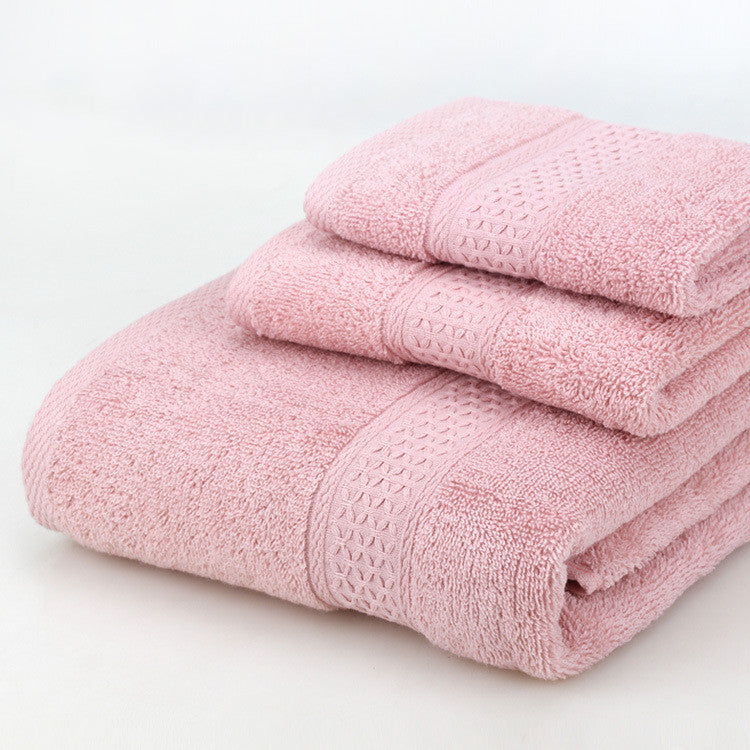 Towels: Bath Towel Set-3 Piece-Various Colors
