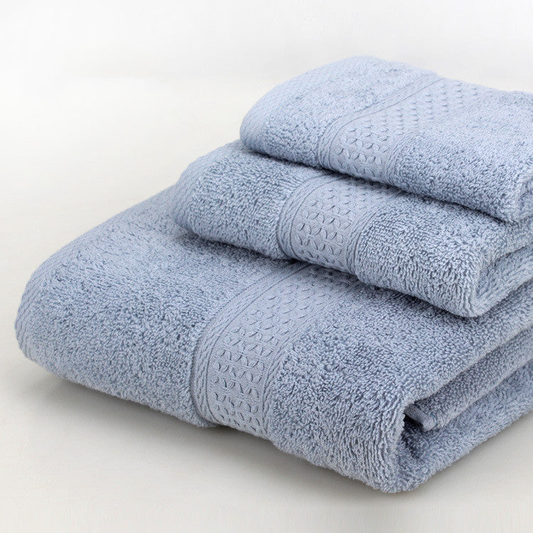 Towels: Bath Towel Set-3 Piece-Various Colors