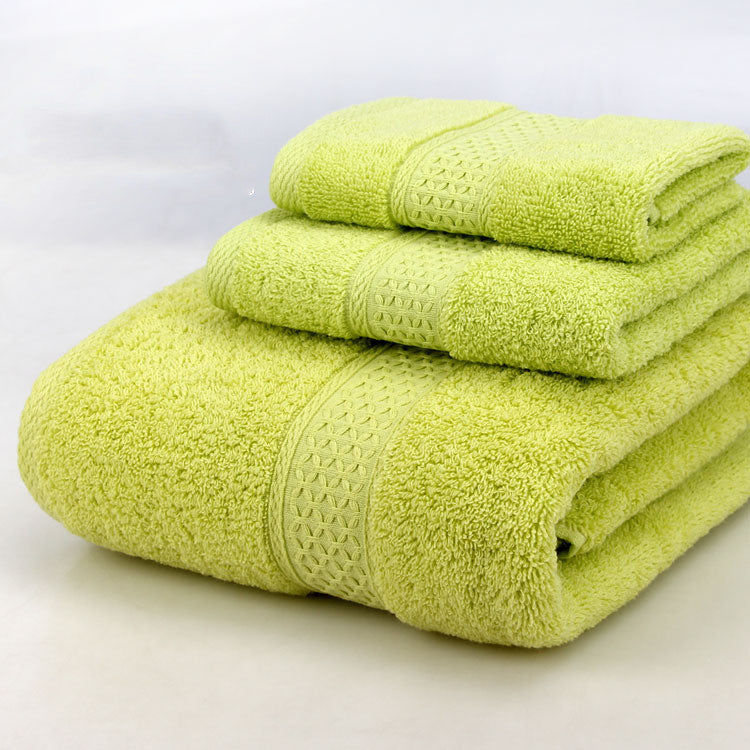 Towels: Bath Towel Set-3 Piece-Various Colors