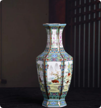 Vase-Gold Ceramic Vase