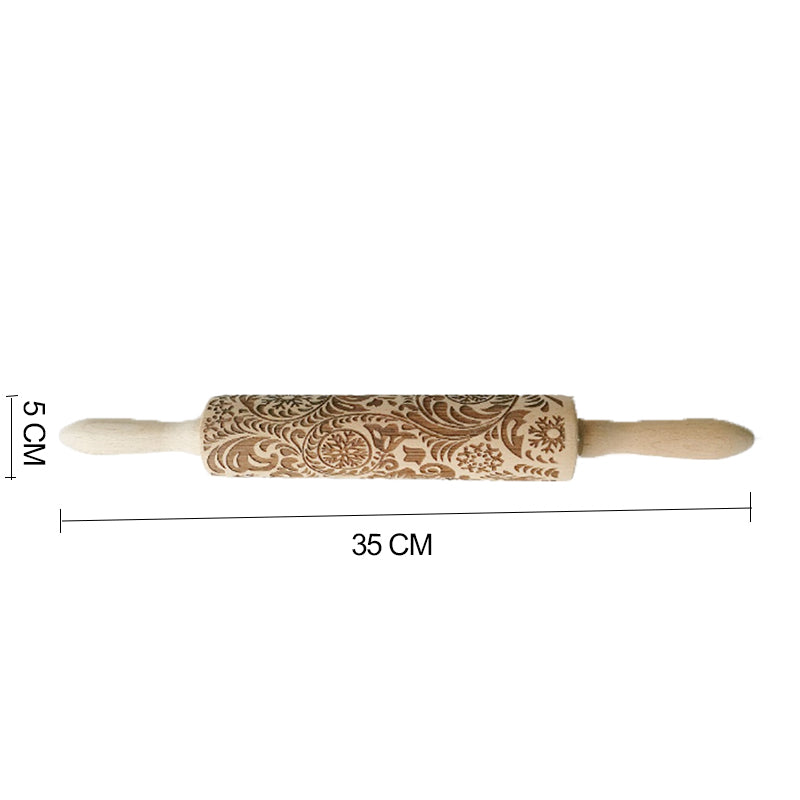 Christmas Baking: Embossed Rolling Pin-65 STYLES