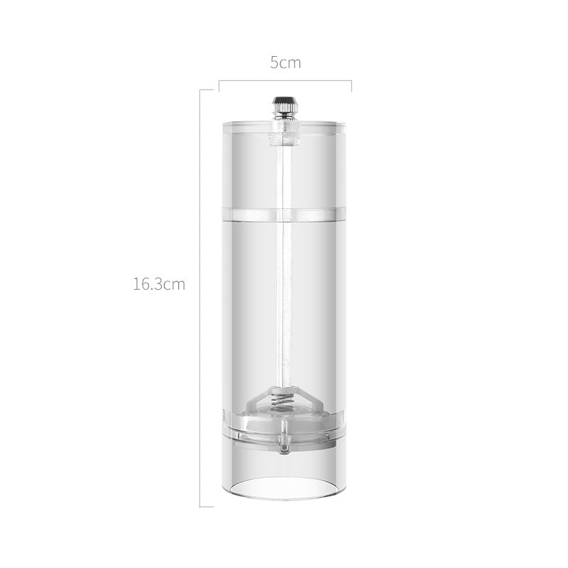 Suzannah's Kitchen Clear Acrylic Salt & Pepper Spice Grinder