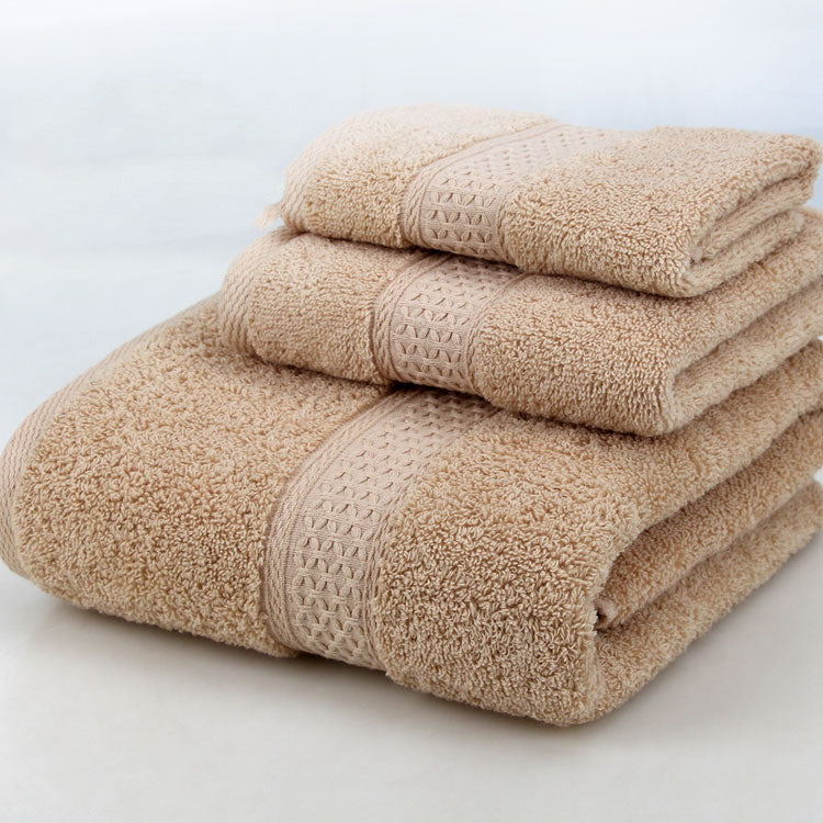 Towels: Bath Towel Set-3 Piece-Various Colors