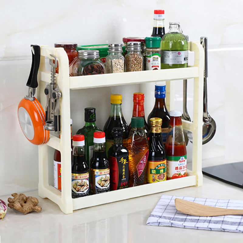 Kitchen Countertop 2-Tier Supply Shelf