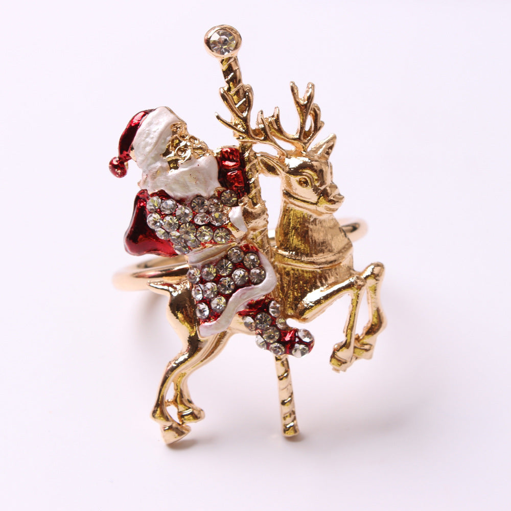 Suzannah's Kitchen Festive Christmas Brooch Style Napkin Ring