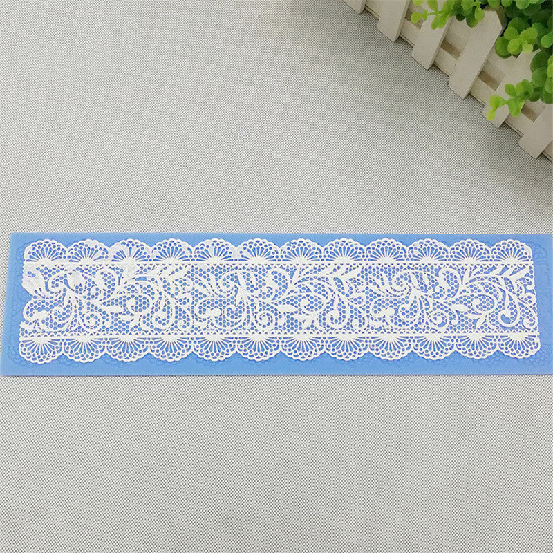 Cake Decorating: Silicone Lace Cake Border Fondant Mold