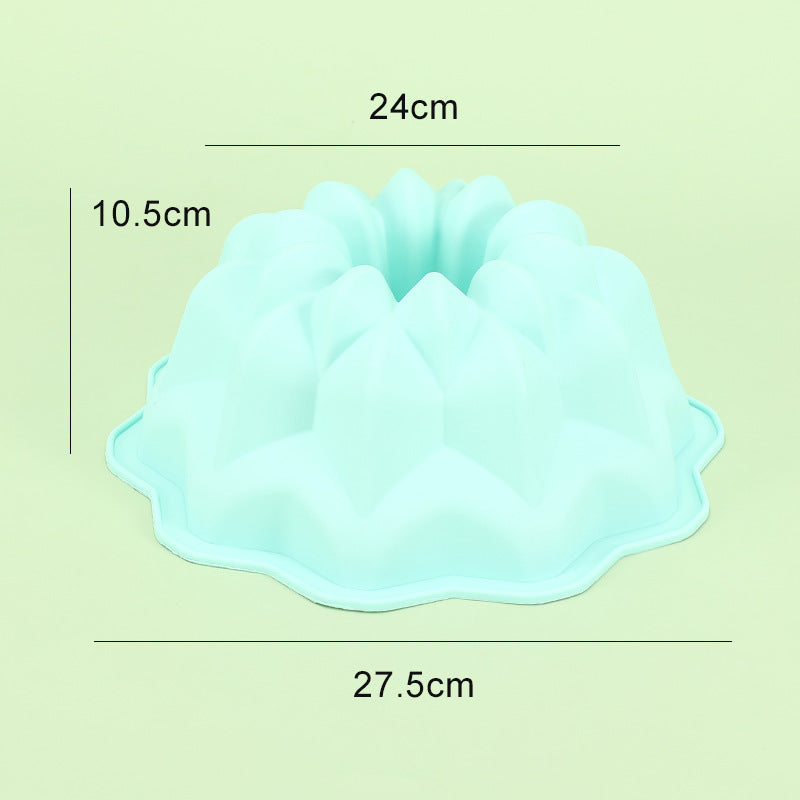 Double Layer Flower Silicone Bundt Cake Mold