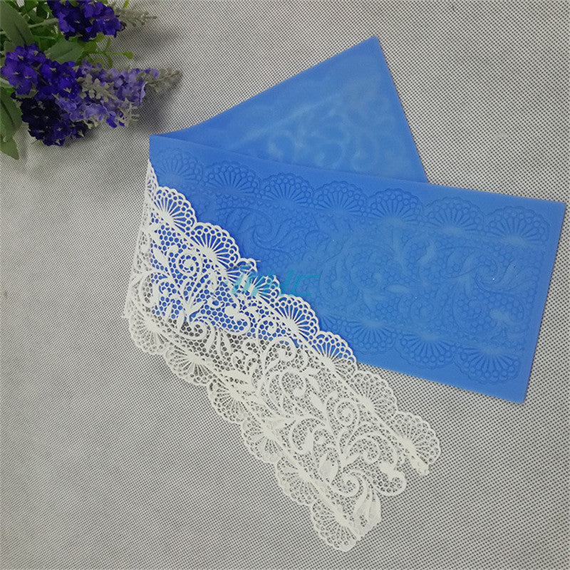 Cake Decorating: Silicone Lace Cake Border Fondant Mold