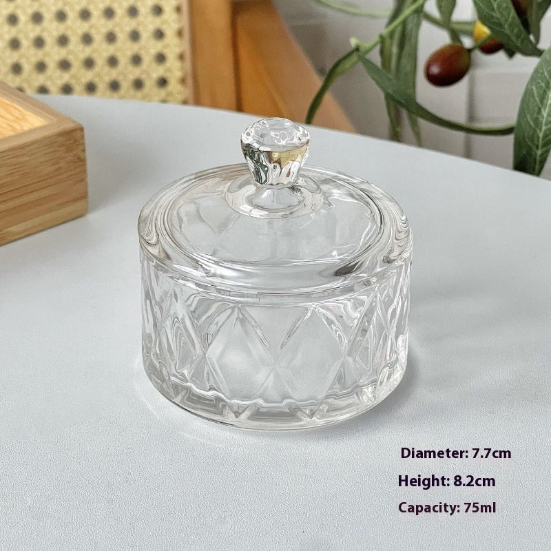 Cut Glass Dessert Cup with Lid
