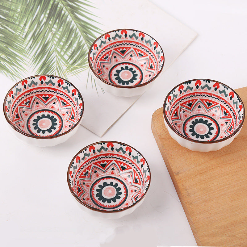 Suzannah's Kitchen Japanese Ceramic Fruit, Flower & Critter Seasoning Dish Set - 4 Piece
