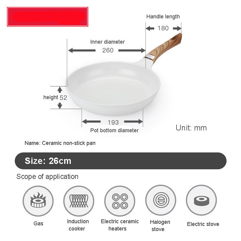 Japanese Style Ceramic Coated Skillet