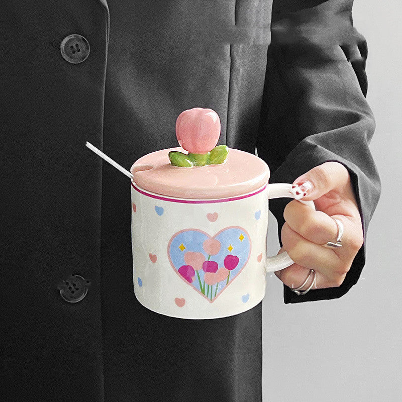 Jumbo Ceramic Tulip Mug