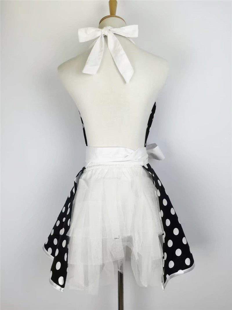 Flared Polka Dot Princess Apron